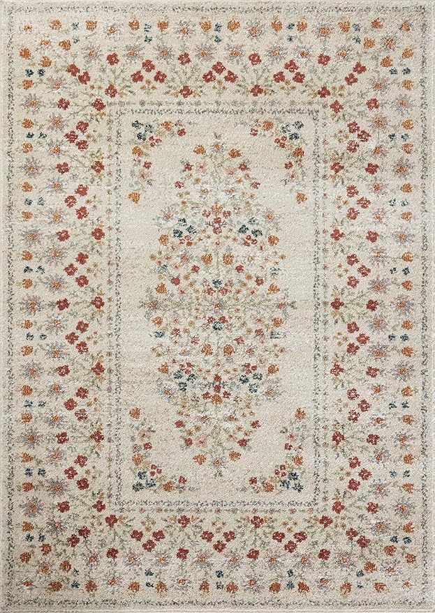 Loloi Rifle Paper Co. Laurel Collection LAU-02 Linen 2'-8" x 8' Runner Rug - Image 2