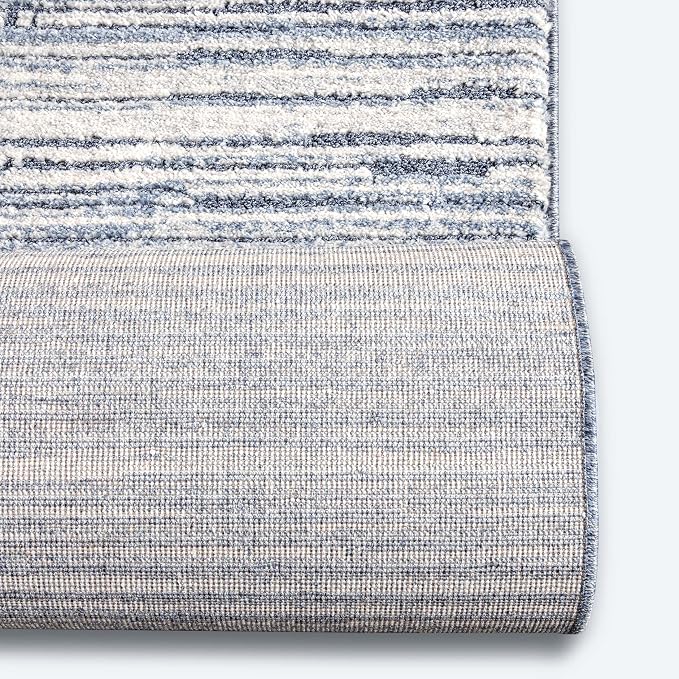 Well Woven Custom Size Hallway & Stair Runner- Harlow Delphi Blue 31 Inches - Image 5