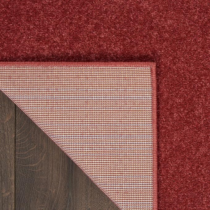 Nourison Home Nourison Essentials Brick Red 2'2" x 10' Area Rug - Image 3