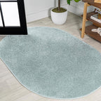 Eyely UES100S-6OV Supersoft Haze Solid Low-Pile Indoor Area Rug, Minimalist by eyely