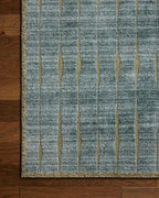 Loloi Chris Loves Julia Calvin Collection CLV-02 Ocean/Olive 2'-7" x 10'-0" - Image 6