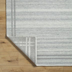 Mark&Day Wool Rugs, 5x8 Janmichael Solid and Border Gray Area Rug, Bedroom or - Image 5