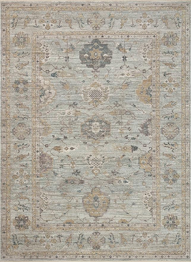 Loloi Magnolia Home by Joanna Gaines Millie Collection MIE-02 Sky/Gold 2'-7" x - Image 2