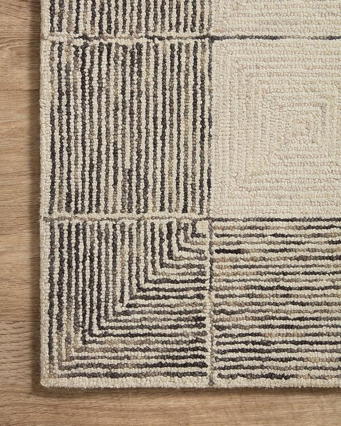 Loloi Chris Loves Julia Francis Collection FRA-02 Cream/Black 2'-6" x 7'-6" - Image 7