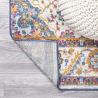 JONATHAN Y Boho Vintage Fuchsia/White Indoor Area Rug, Bohemian Flair Medallion - Image 6