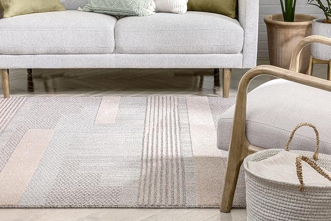 Well Woven Brer Beige Abstract Geometric Tribal Area Rug 3x5 - Image 2
