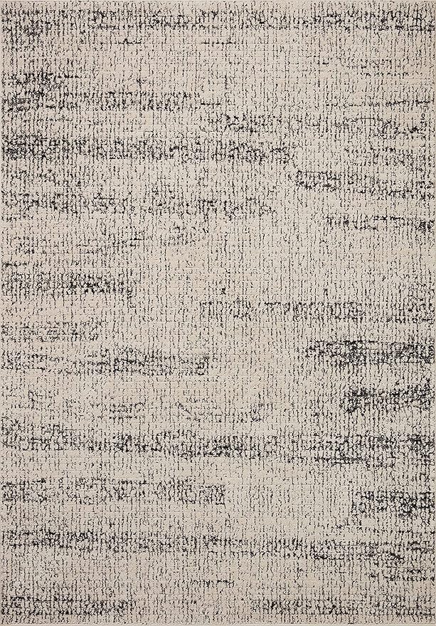 Loloi Darby Collection DAR-02 Oatmeal/Charcoal 6'-7" x 9'-3" Area Rug - Image 3