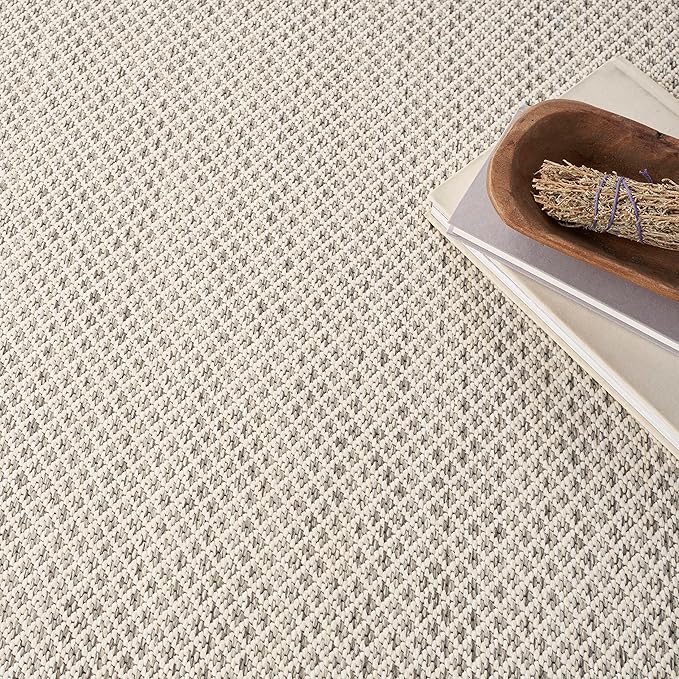 Nourison Home Courtyard Ivory Silver 4' x Square Area Rug - Image 5