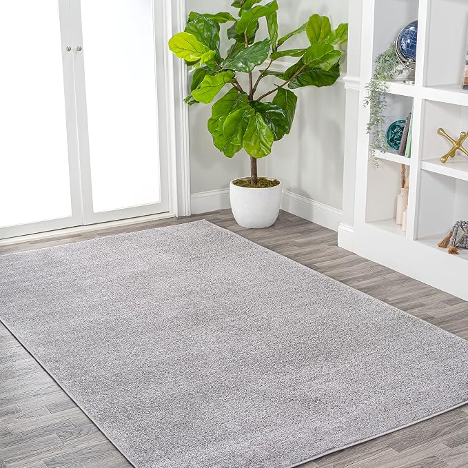 Eyely UES100K-4 Supersoft Haze Solid Low-Pile Indoor Area Rug - Image 6
