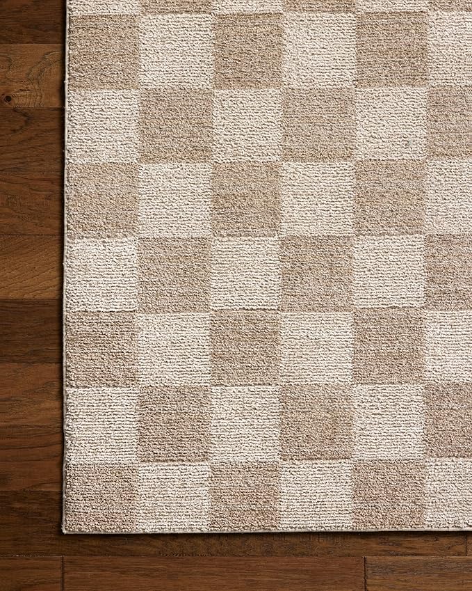 Loloi Chris Loves Julia Calvin Collection CLV-01 Pebble/Ivory 7'-10" x 7'-10" - Image 7