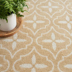 Nourison Home Essentials Indoor/Outdoor Beige Ivory 2'2" x 7'6" Area -Rug - Image 5