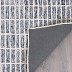 Hand-Tufted 100% Wool Area Rug – Unique Modern Geometric Grid Pattern, Soft - Image 4