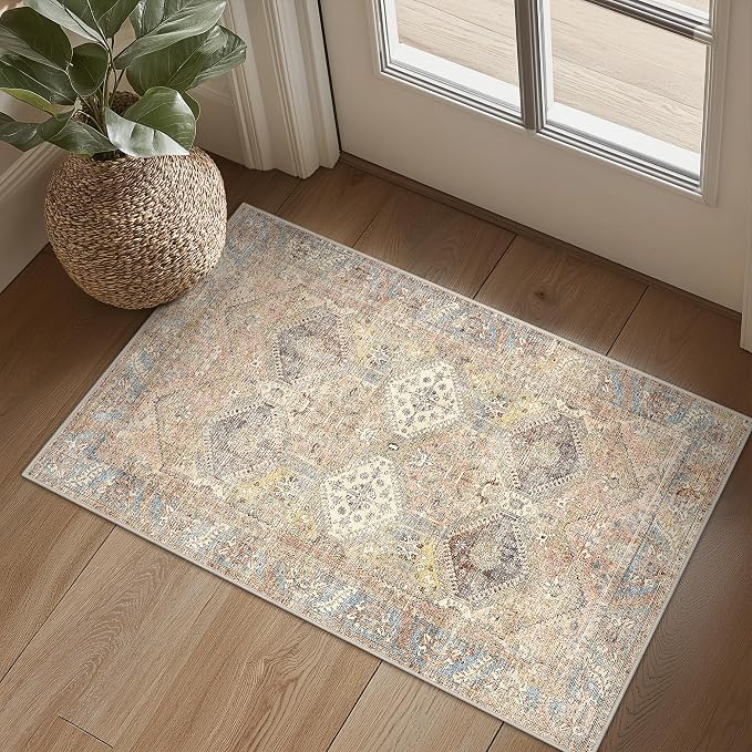 Bavni Clearance 2x3 Rugs for Entryway Indoor, Machine Washable Area Rug Non Slip by BAVNI