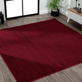 Eyely UES100Q-6SQ Supersoft Haze Solid Low-Pile Indoor Area Rug, Minimalist by eyely
