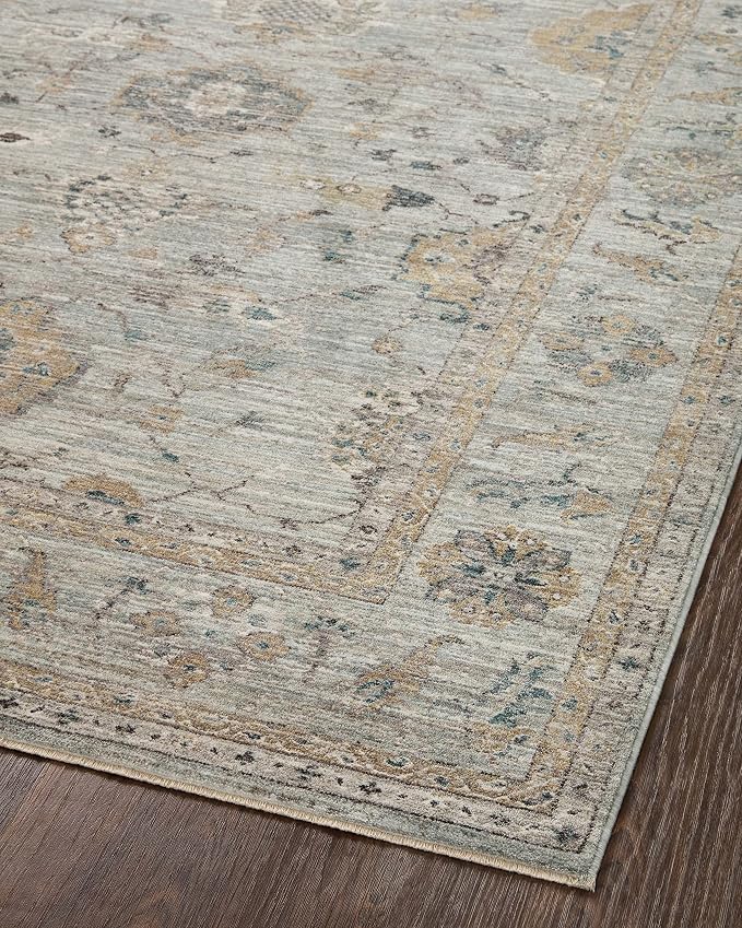 Loloi Magnolia Home by Joanna Gaines Millie Collection MIE-02 Sky/Gold 2'-7" x - Image 8