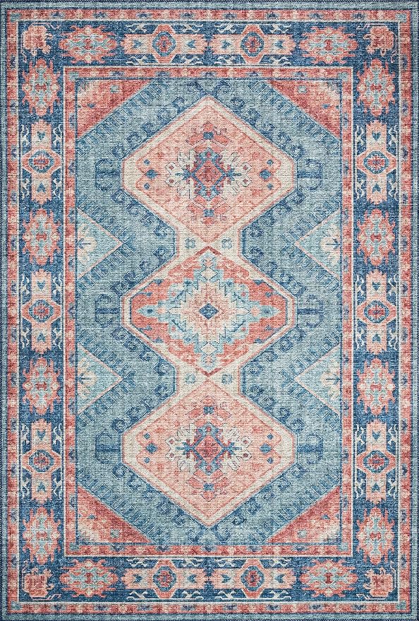 Loloi II Skye Collection SKY-03 Turquoise/Terracotta 2'-3" x 3'-9" Accent Rug - Image 2