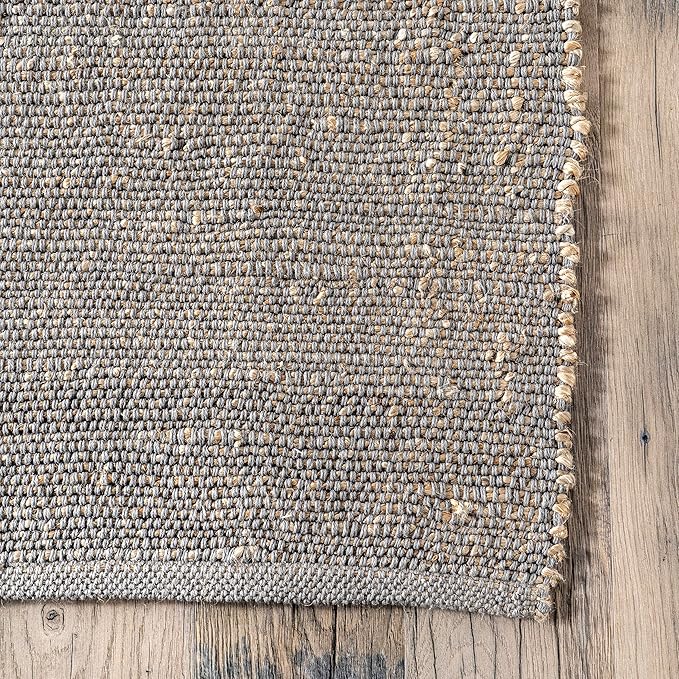 Nuloom Elfriede Handmade, Jute & Cotton, Textured and Earthy, High Traffic - Image 5