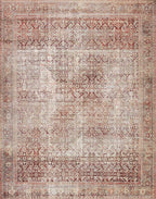 Loloi Layla Collection LAY-11 Cinnamon/Sage 2'-6" x 7'-6" .13" Thick Runner Rug - Image 3