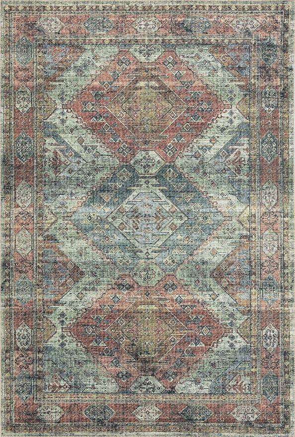 Loloi II Skye Collection SKY-06 Apricot/Mist 3'-6" x 5'-6" Accent Rug - Image 3