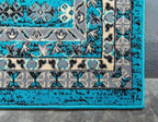 Unique Loom Taftan Collection Border Geometric Tribal Inspired Design Area Rug - Image 8