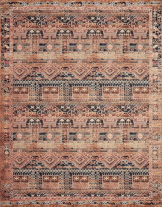 Loloi Layla Collection LAY-14 Mocha/Blush 2'-0" x 5'-0" .13" Thick Accent Rug - Image 3