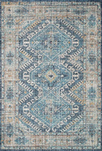 Loloi Skye Collection SKY-03 Denim/Natural 7' x 9' Oval Area Rug - Image 3