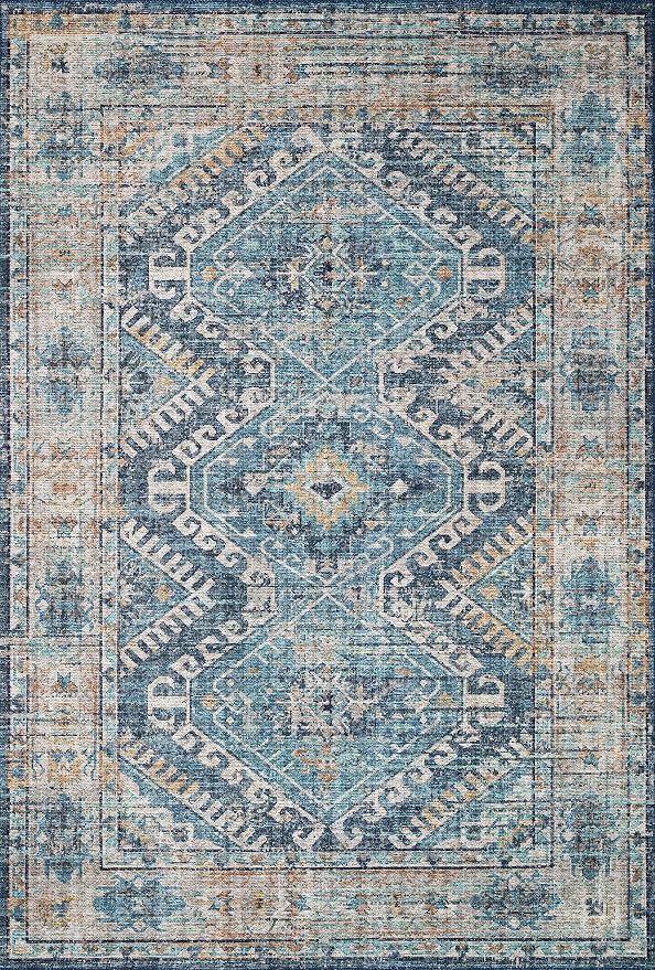 Loloi Skye Collection SKY-03 Denim/Natural 9'-0" x 12'-0" Area Rug - Image 3