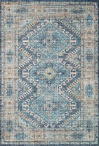 Loloi Skye Collection SKY-03 Denim/Natural 8'-0" x 8'-0" Round Area Rug - Image 3